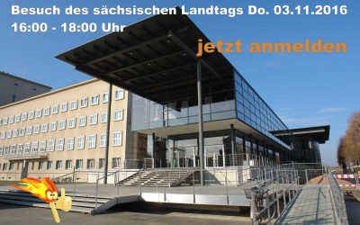 Besuch im sächsischen Landtag