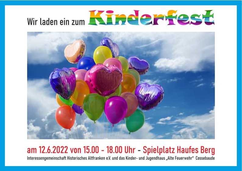 Flyer für das Kinderfest Altfranken 2022